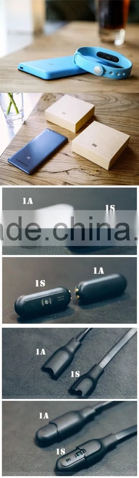 2016 Silicone waterproof wearable Original smart Heart Rate Monitor Xiaomi Mi Band 1S wristband tracker for kids