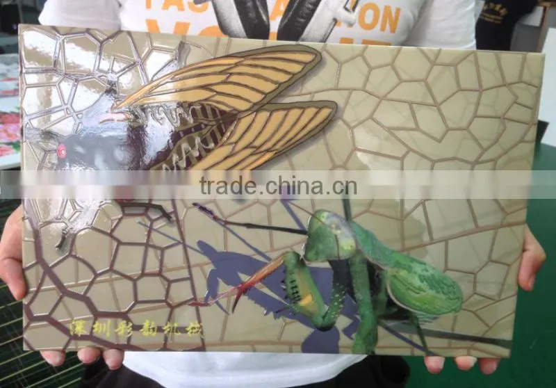 Glass advertising sign UV printer one time's printing high firmness