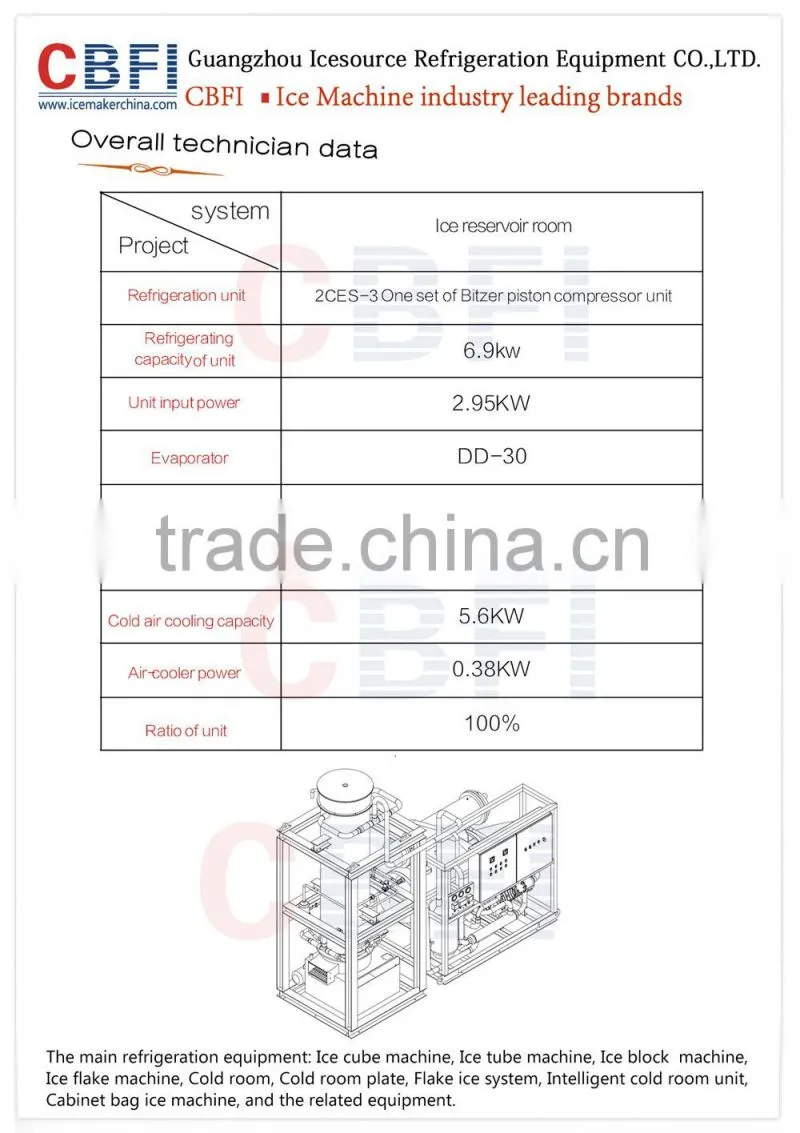 12 tons in Africa country ice plant Ice Tube Machine Edible ice