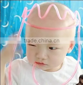 Lovely design Straitjacket plastic straw with fun for kids