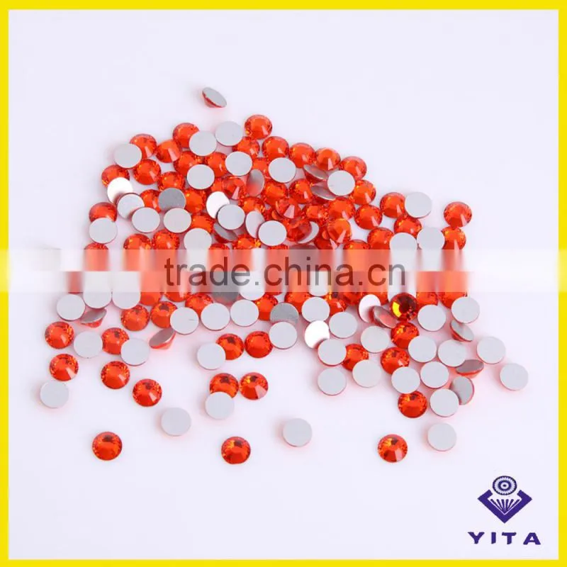 YiWu factory rice ss 3 flat back rhinestone for nail design