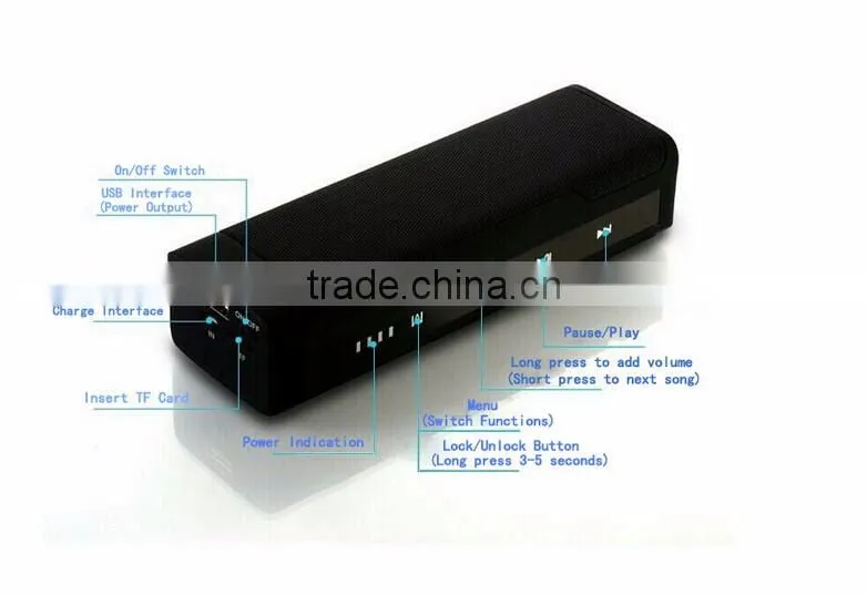 Bluetooth Speakers PowerBank Bluetooth Speaker Power Bank 4000mah HY-J6