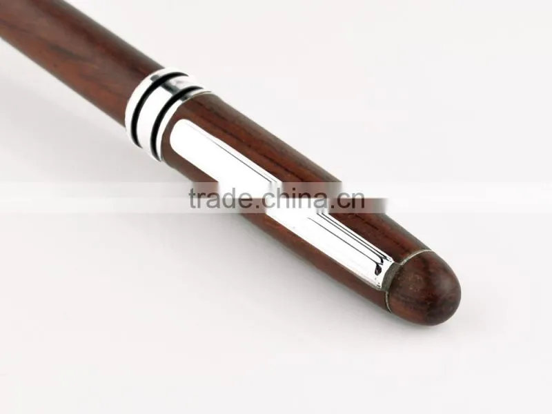 hot sell logo engraved red wooden pens for promotion