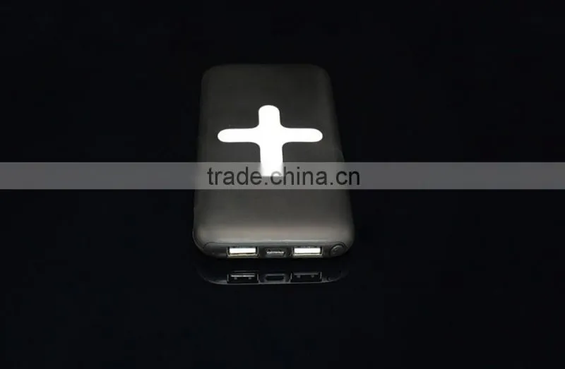 chines smart phone charger power bank 6000mah wireless charger