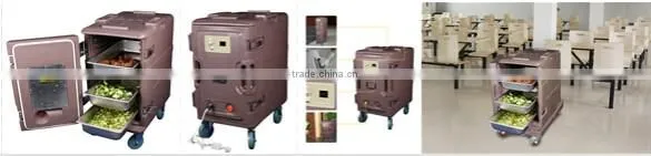 Restaurant Plastic heated cabinet, heated storage cabinet for food warm