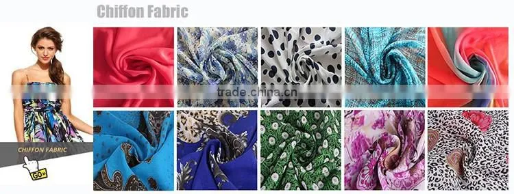 Trade assured latest design chiffon silk fabric