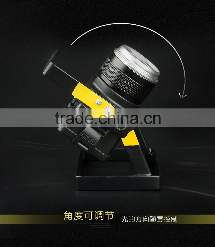 High Power Project Lamp Zoom Focus Rechargeable T6 Led Floodlight