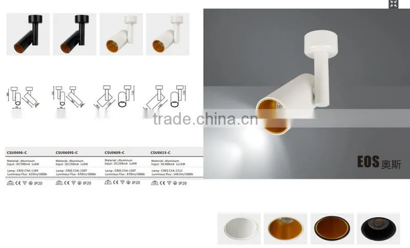 Fashion Mordern adjustable led rotating spotlight