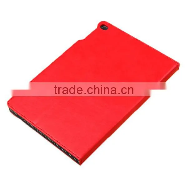 PU leather stand auto sleep smart cover folio case for apple iPad Air 2, for ipad 6 leather case
