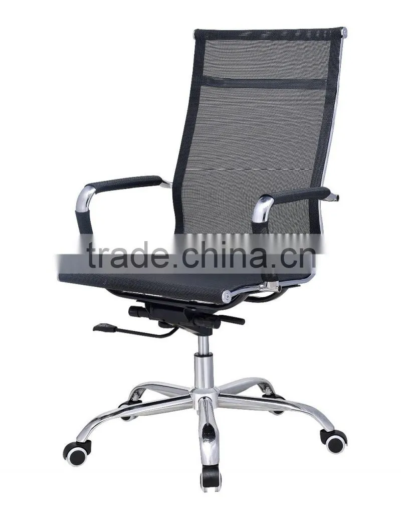 Factory wholesale high quality modern office furniture chair chrome base with wheels TXW-2006