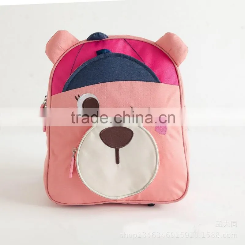 2016 Korean style backpack cute bear backpack hot sell child's bag