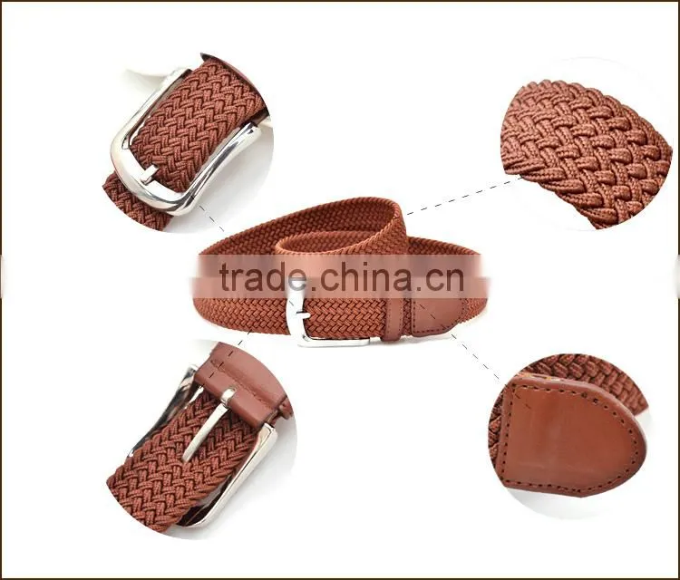 jeans cotton belt,elastic belts for jeans,braided elastic belt