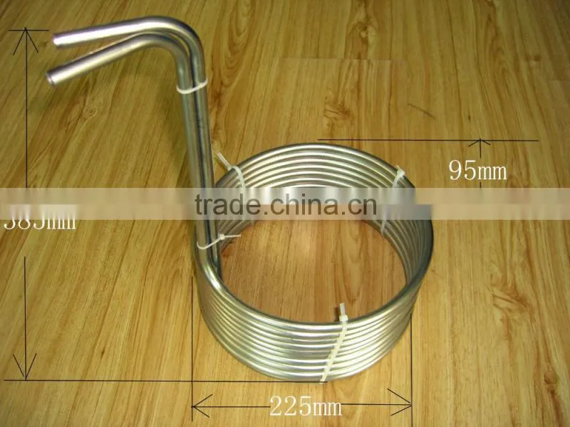 Stainless Steel coil tube wort chiller for beer machine