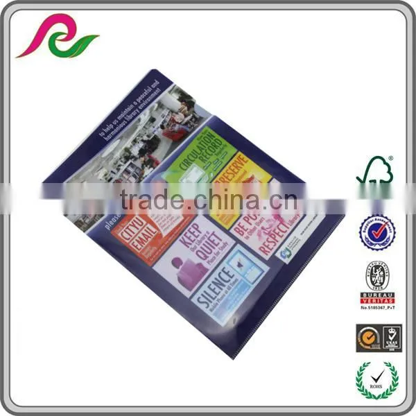Factory supply glitter file folder L shape
