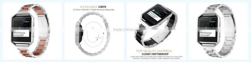 replacement band genuine leather wrist band for Fitbit Blaze