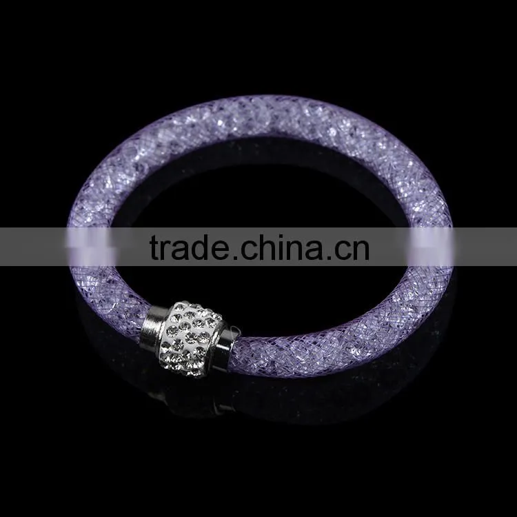 New design high quality crystal stardust magnetic bracelet for women