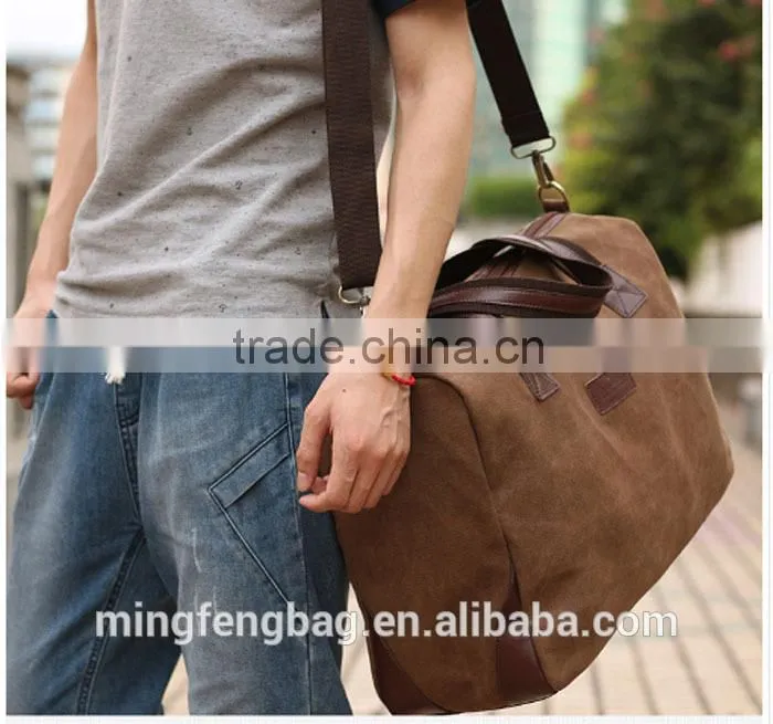 New Men Vintage Canvas School Casual Shoulder Travel Messenger Big Bags