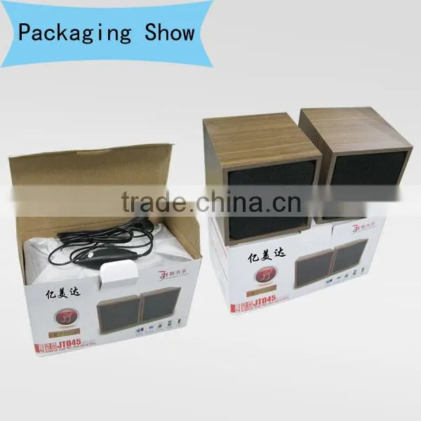Wood small computer speaker 2.0 mini notebook media audio player