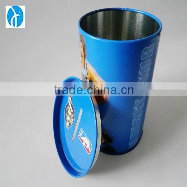 hangzhou custom wholesale money bank tin can