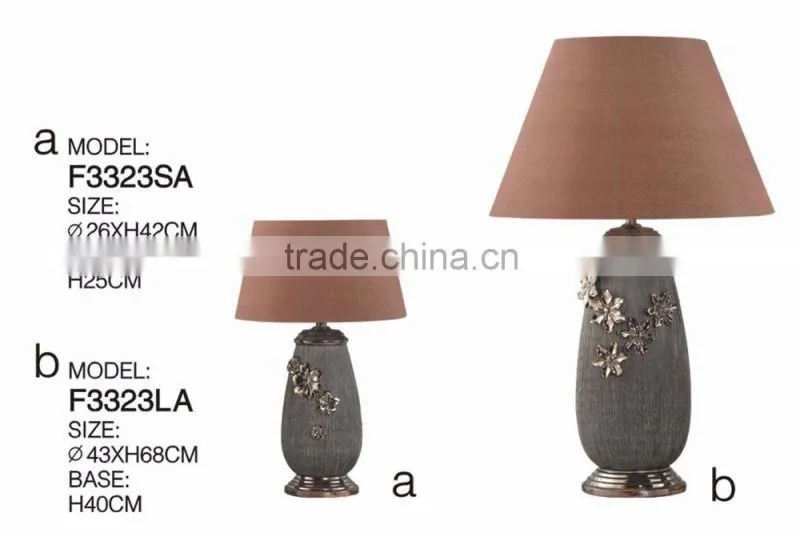flower ceramic table lamp