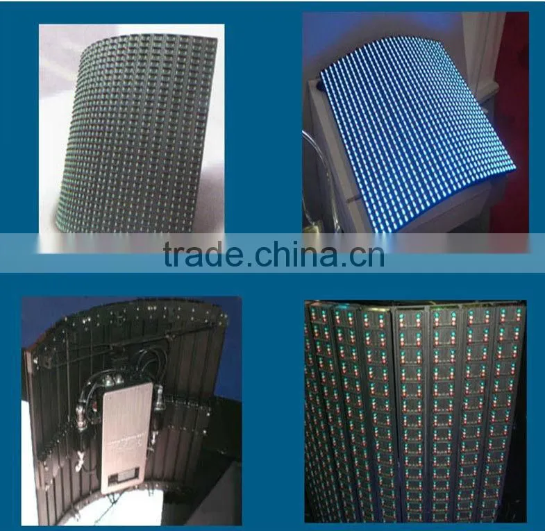 Curved P20mm outdoor video full color rental 360 degree led display for advertisement