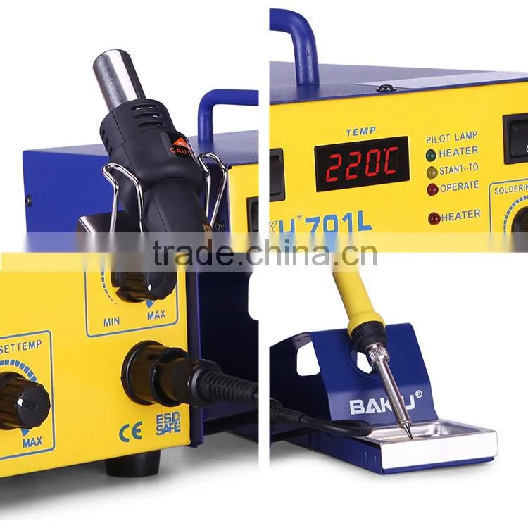 2 in 1 BAKU New Design BK701L Lead-free hot air desoldering SMD Rework Station