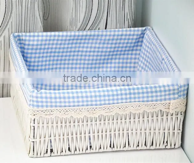 Beautiful cheap and useful PVC woven storage baskets with different colors