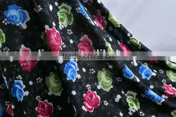 Mulinsen Textile Colorful Flower FDY Woven Stripe Jacquard Fabric