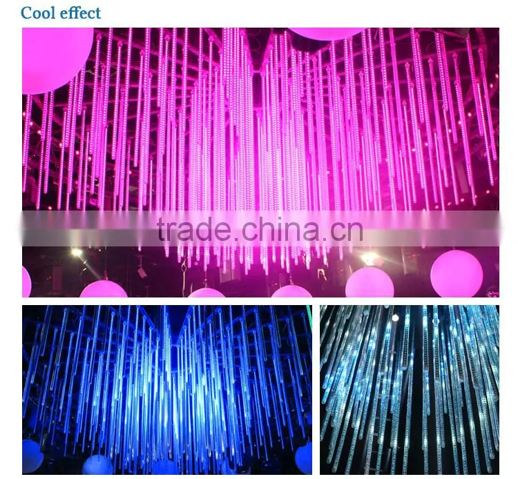 RGB LED Bright Falling Star LED Christmas Tube Lights For Hotel