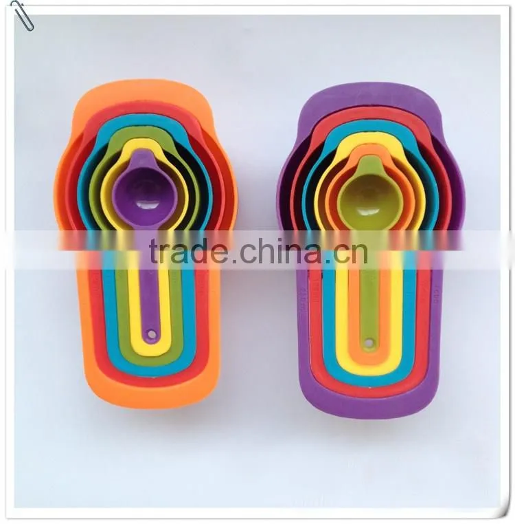 hot sell 6pcs bulk novelty large plastic measuring spoon ms001