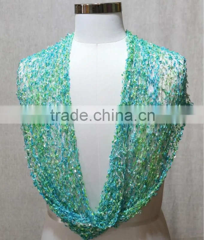Hand knitted Mess loop scarves infinity scarves