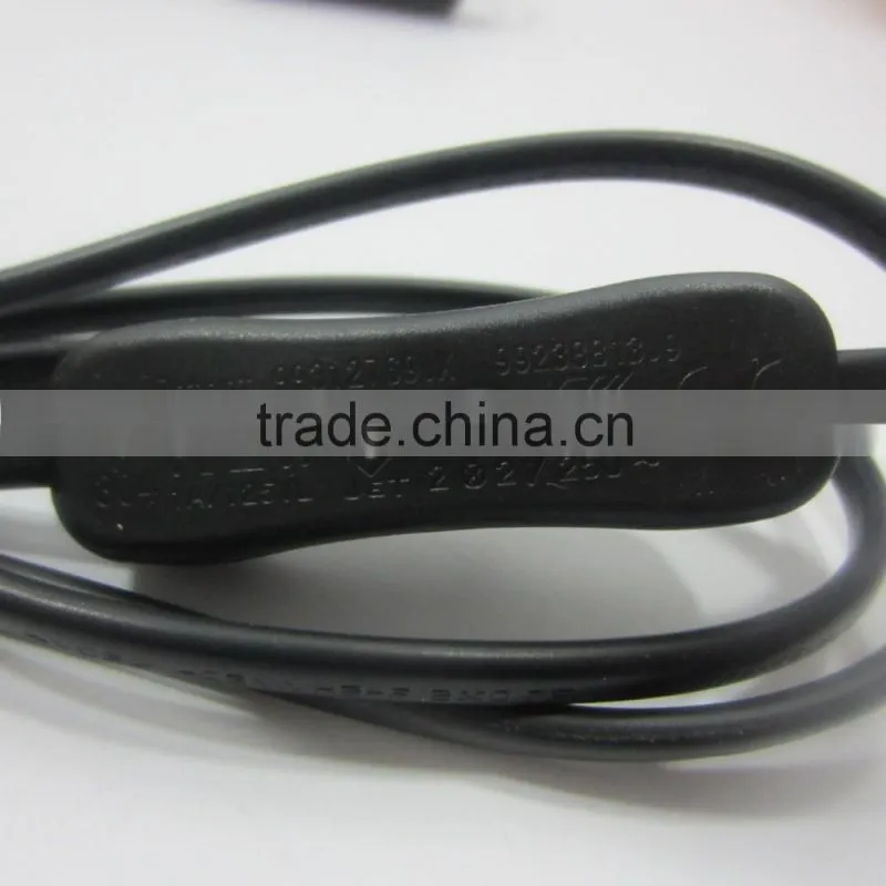 Plastic wire lamp holder,switch,european plug adaptor European plug line
