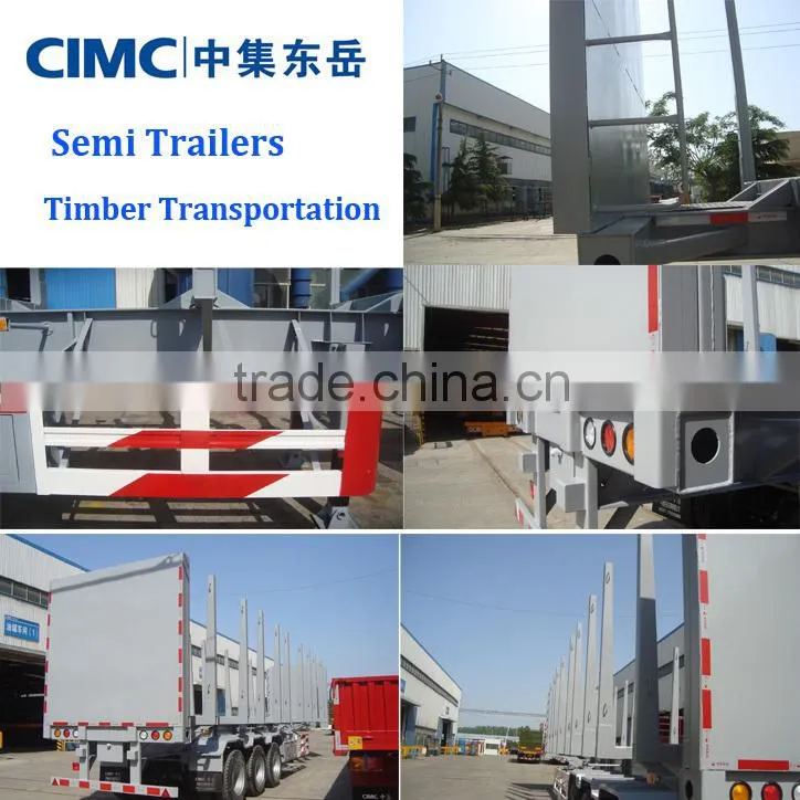 CIMC Manufactured by Factory Woods Transporter Truck Trailer for Sale