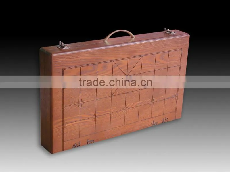 Handmade box style wooden Chinese Chess set wholesale