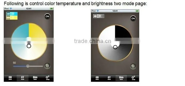 12V 2.4G LED Wireless Rainbow Touch RGB LED Controller