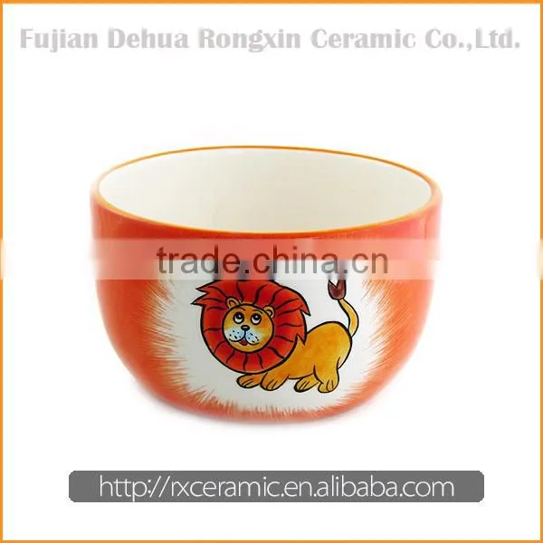 3D animal design hand-painted chinese porcelain tableware