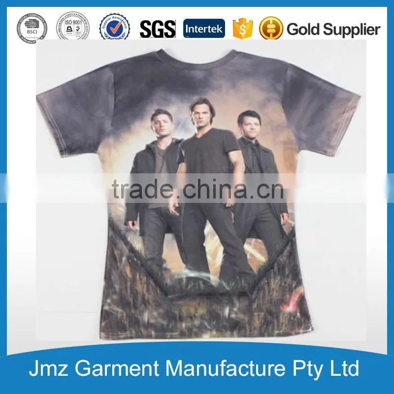 Men tshirts with your customized tshirt polyester man shirts