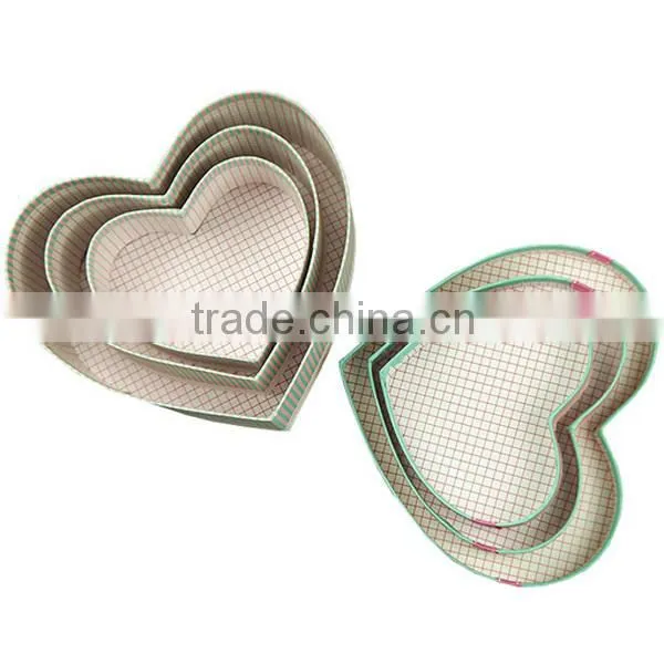 Delicate Heart Shape 3pcs Set Gift Box