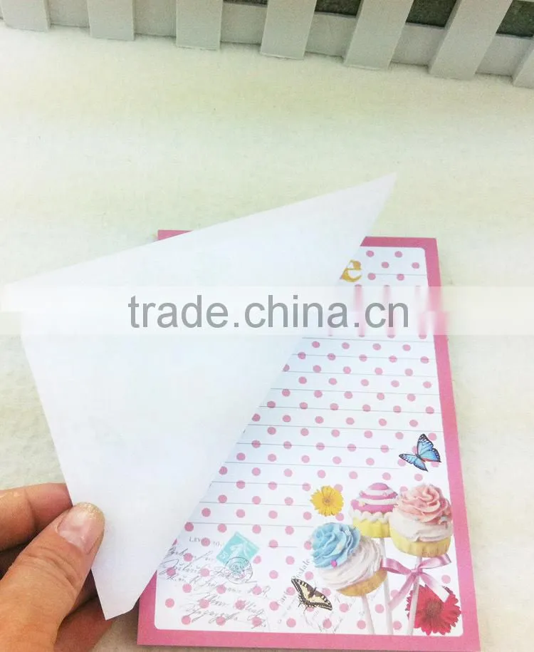 note pad without cover