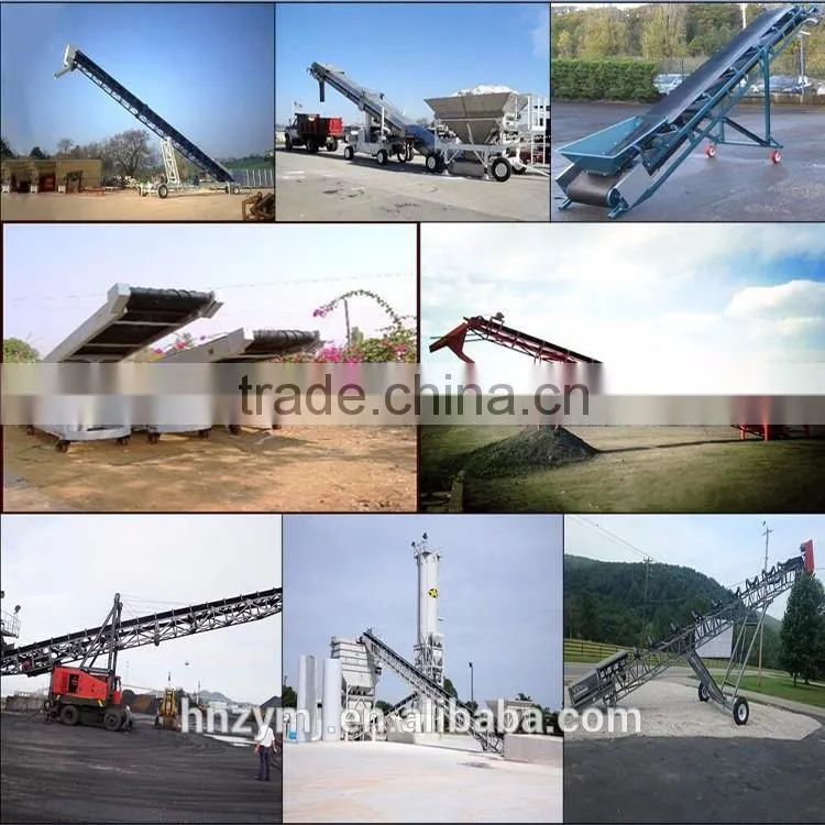 mobile belt conveyor for concrete batching plant finished products12m*800mm/12m*1000mm