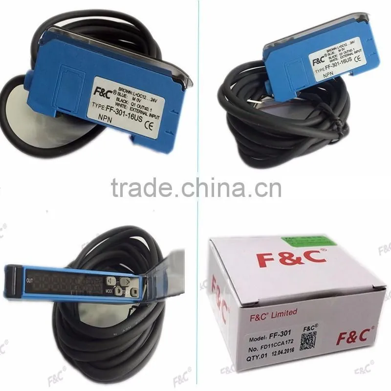 16us high speed digital display fiber optic amplifier