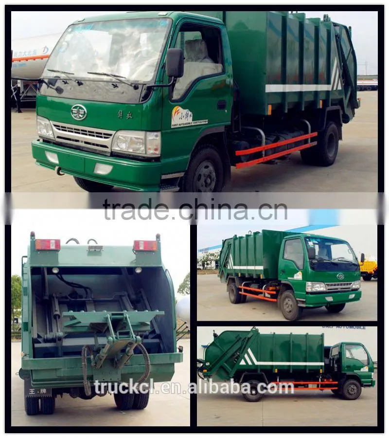15TON FAW Compactor Garbage Truck 8CBM 4X2 FAW waste container truck