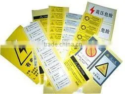 custom PE sticker printing sticker for food