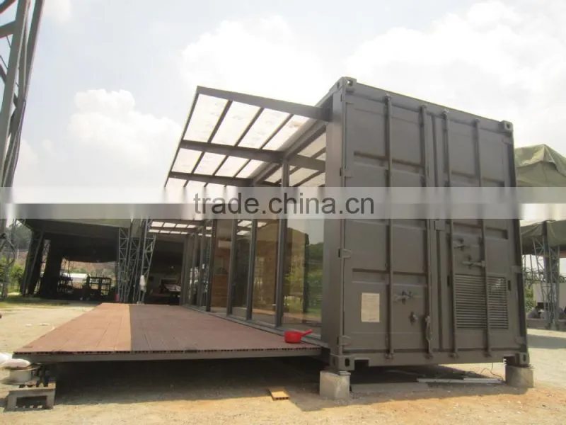 Modified shipping container showroom