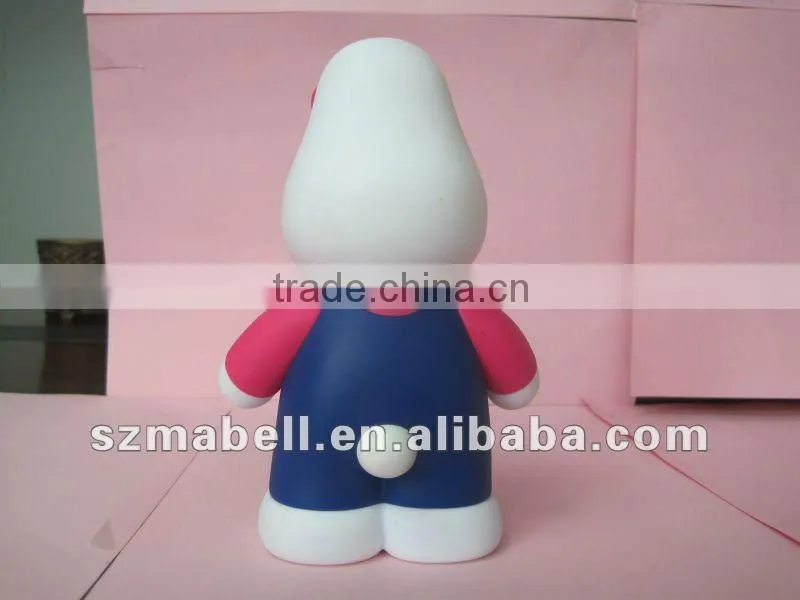 Pink Kitty cat soft PVC doll & toys