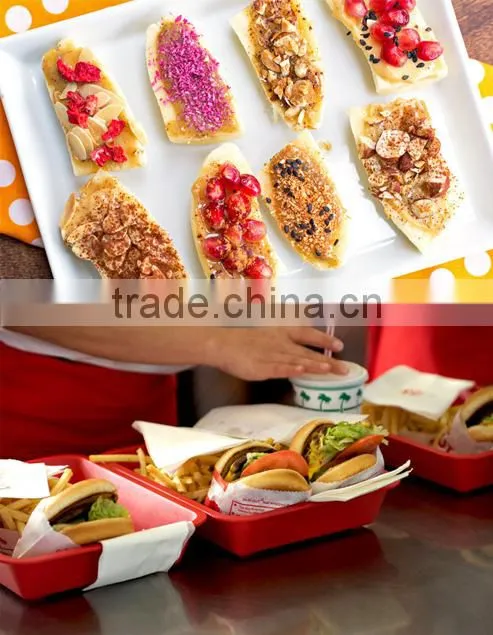 Plastic Fast Food Serving Trays/snack plate/Fast food tray