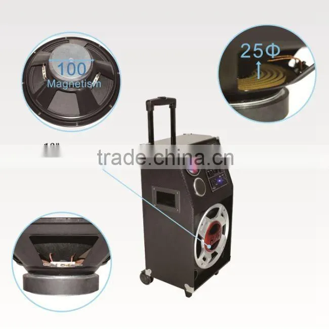 6.5 inch cheap subwoofer speaker wth battery,USB,SD L-107