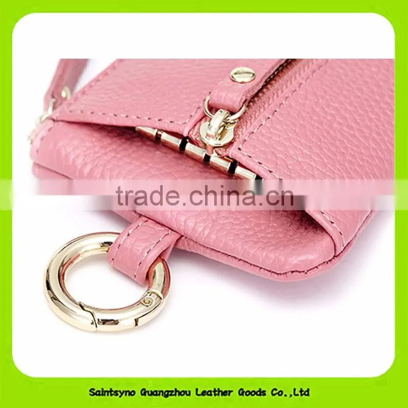 16666 Eco-friendly Cute key holder leather key ring holder for lady