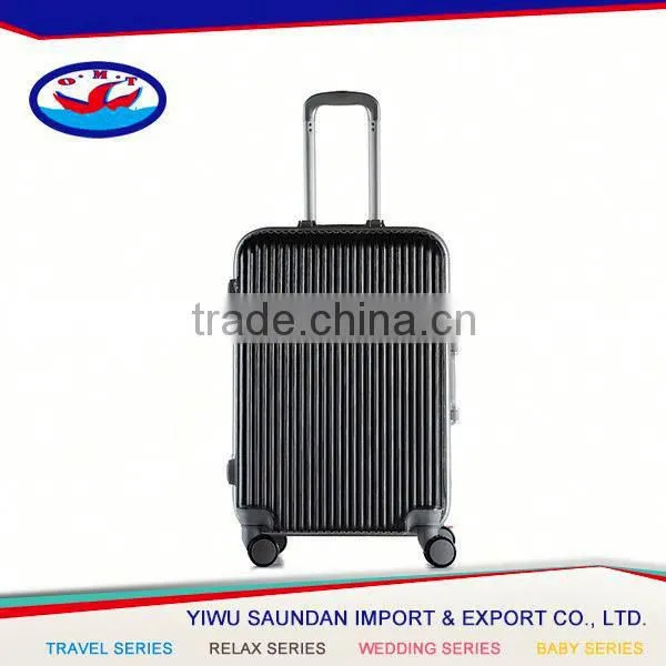 Yiwu alibaba pu material trolly suitcase
