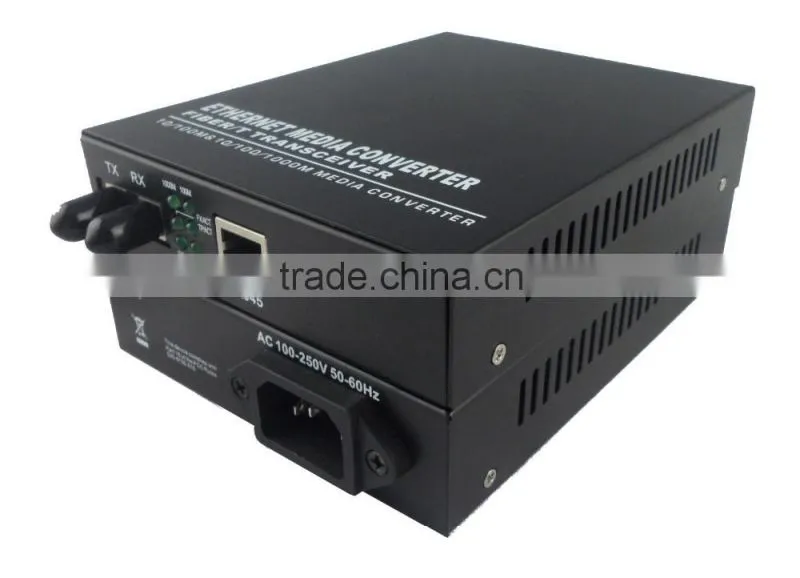 Fast transmission rate fiber optic transceiver 1000m Ethernet RJ45 fiber optic media converter with best price